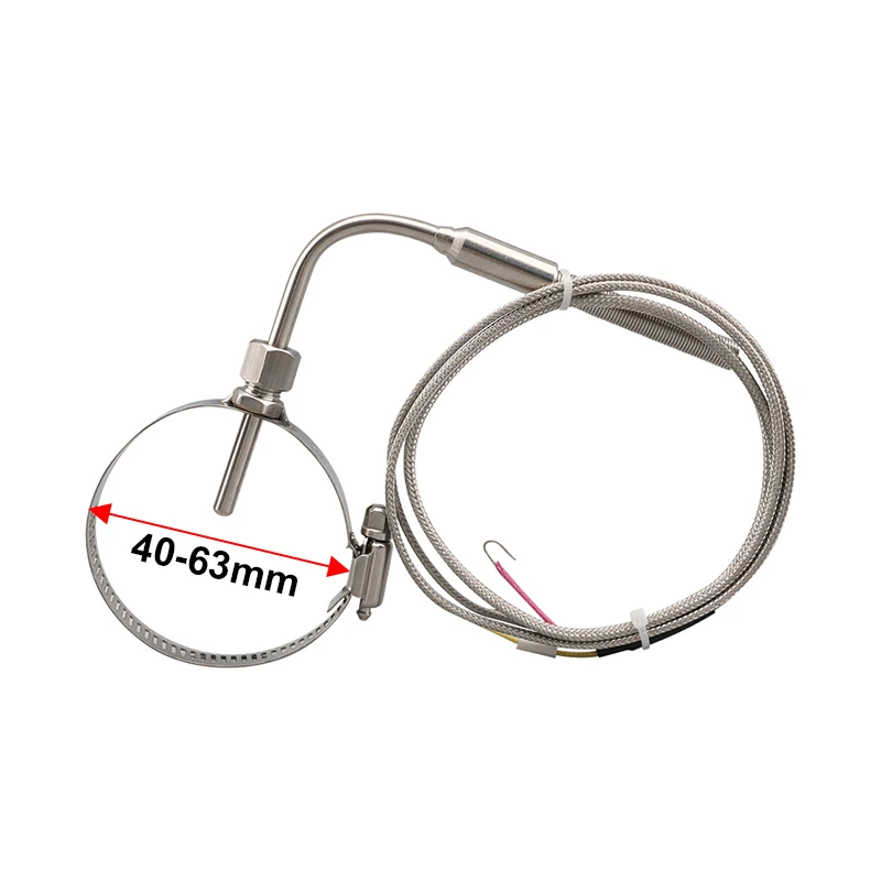 Ring Type Scalable Adjustable Hole Circle Hoop Clamp High 1250°C K Temperature Sensor 304 Stainless Steel Probe Thermocouple