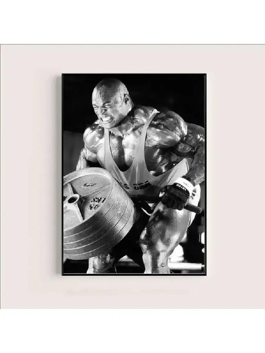 Ronnie Coleman Fitness Gym Sport Star Muscle Man Oil Canvas Painting Poster Prints  Wall Art Pictures for Living Room Home Decor