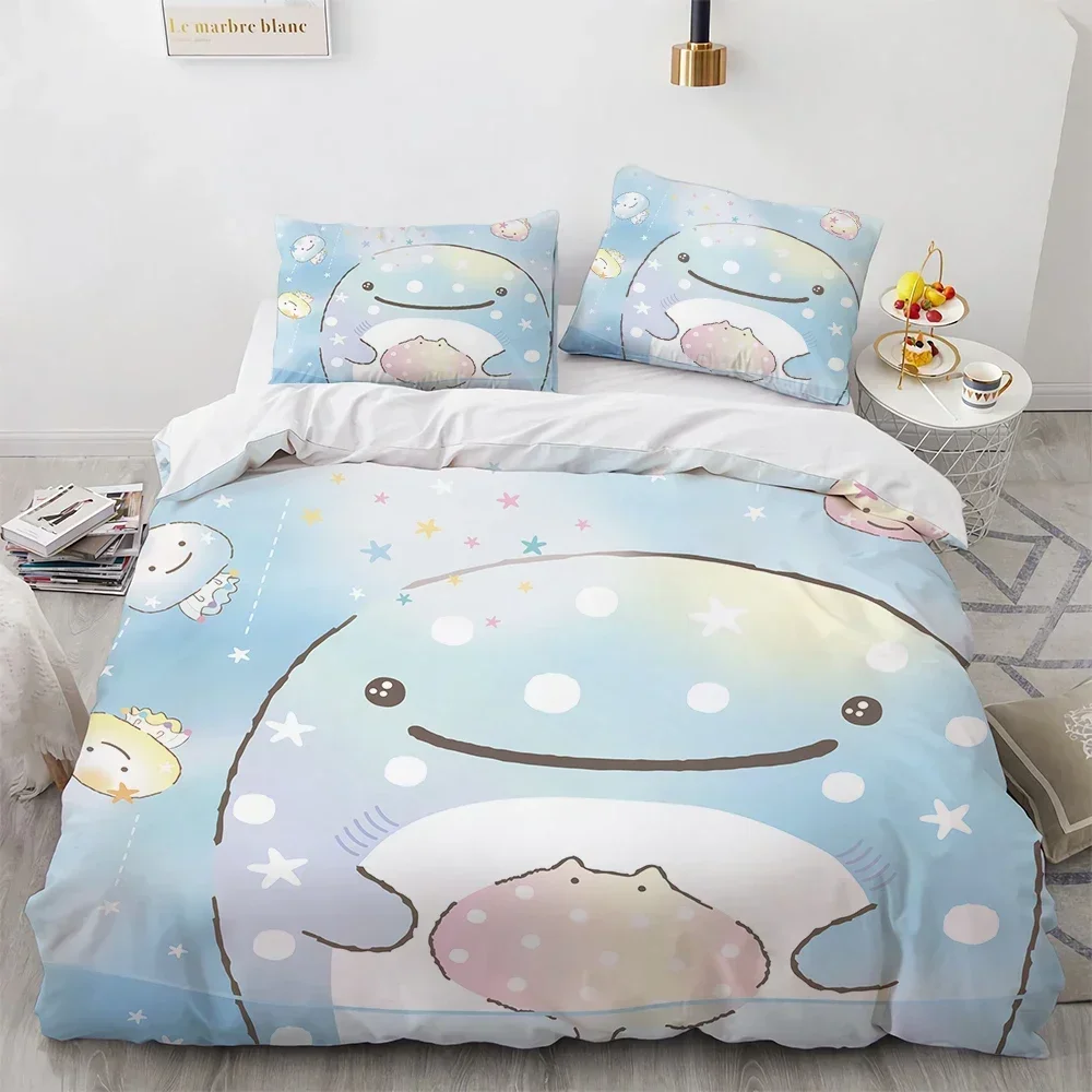

3D Printed Cartoon Sumikko Gurashi Comfortable Duvet Quilt Cover Pillowcase Bedding Set Children Bedroom Decoration Home Textile