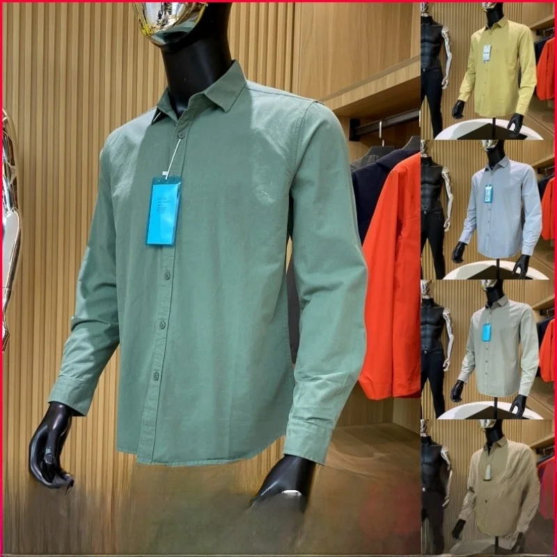 

Waed 00 Cotton Long Sve irt New Busin Casual High End Candy Series irt для ранней осени, доступны разноцветные