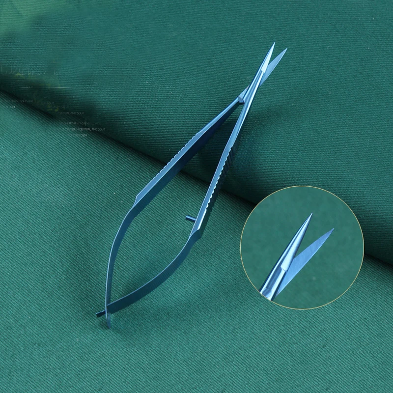 Titanium/stainless steel Dental Scissors Ophthalmic Surgery Ophthalmic Instruments 12.5cm