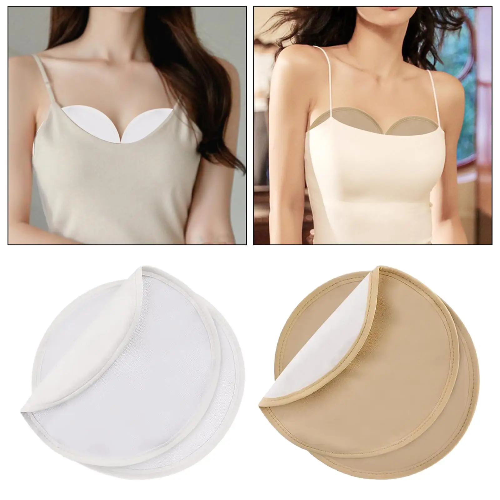 

4Pcs Castor Oil Breast Pads Washable Highly Absorbent Leakproof Skin Friendly Breast Castor Oil Wrap Castor Oil Wrap for Women