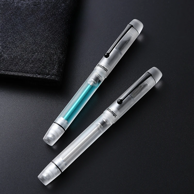 Tramol Kunpeng Negative Pressure Inking Fountain Pen Frosted Acrylic Resin Bock 6 Tip F Tip Adult Calligraphy Practice Writing