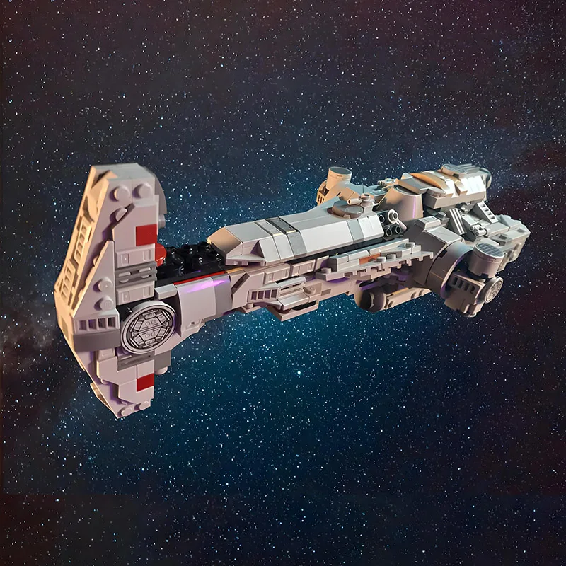 جديد MOC سلسلة المركبة الفضائية منتصف النطاق المطرقة كورفيت نموذج اللبنات مركبة فضائية الطوب لتقوم بها بنفسك مجموعة هدايا عيد الميلاد الاطفال اللعب