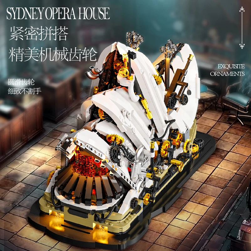 

1940PCS Sydney Opera House World Building Blocks famous building bricks Assembling DIY Toys for Children Christmas Gift