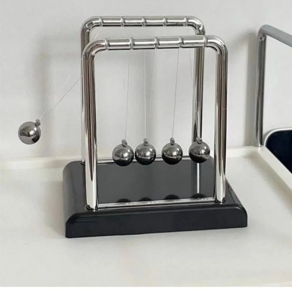 Cuna de Newton, Bolas de Acero de Equilibrio, Material Didáctico Física, Péndulo, Juguetes Escritorio, Regalos para Alivia