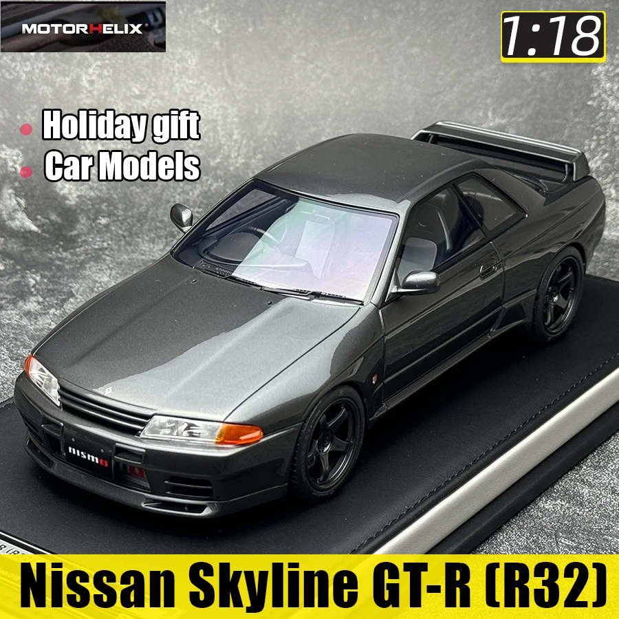 MOTORHELIX MH 1:18 Nissan Skyline GT-R (R32) Version Car model Resin static decoration holiday gift collection