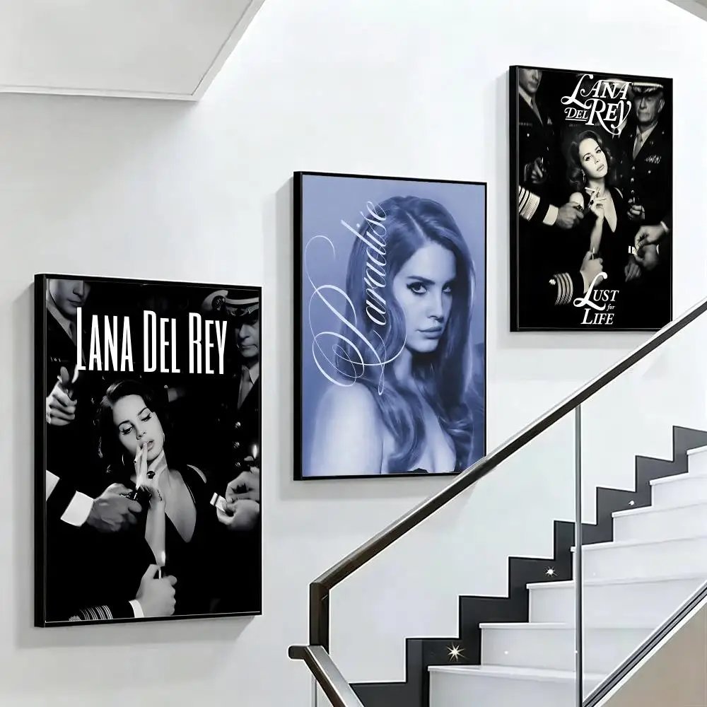 Lana Del Rey Poster HD poster black and white simple home decoration suitable for living room bedroom corridor and gift giving