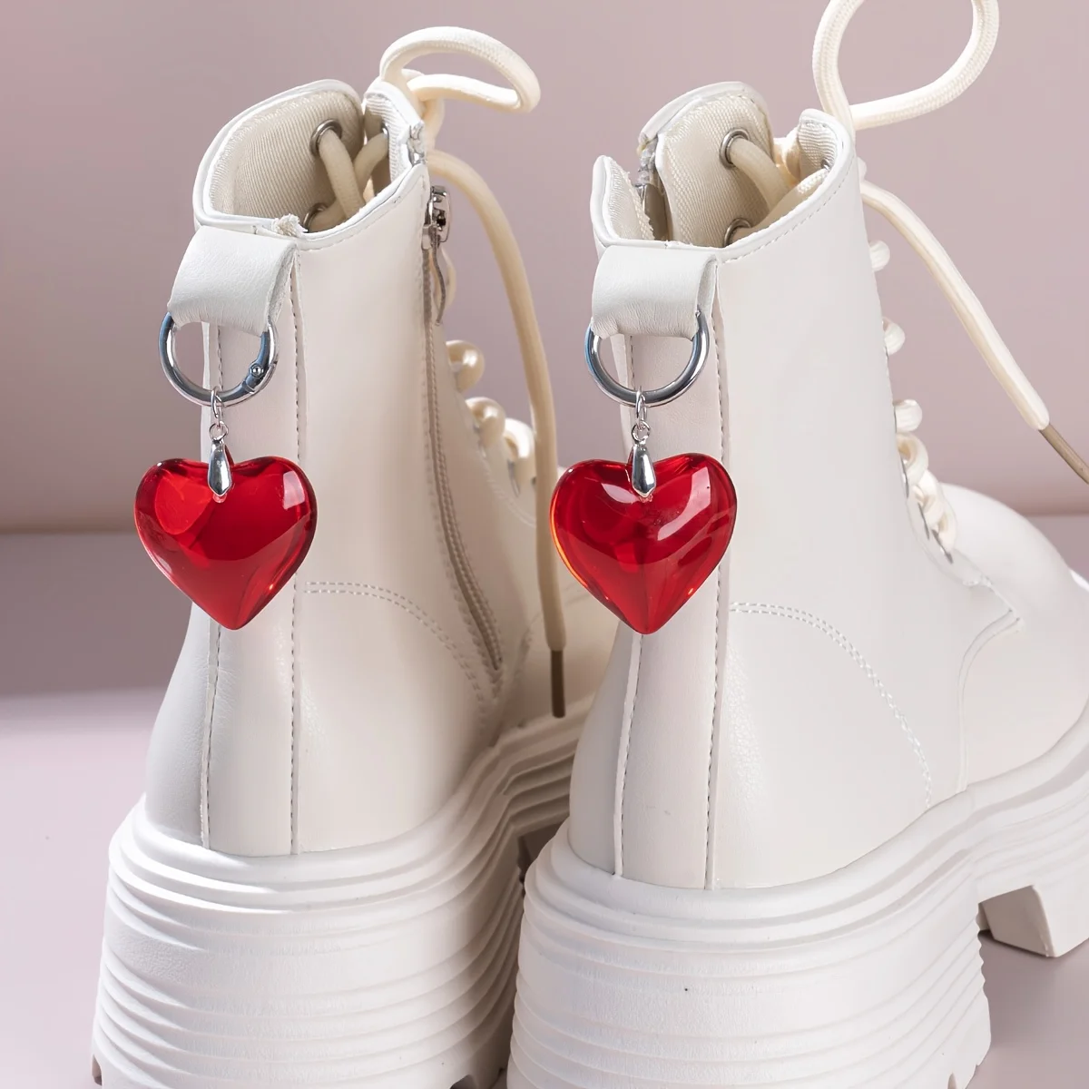 2pcs Fashionable and Simple Heart Pendant Decorations for Bo