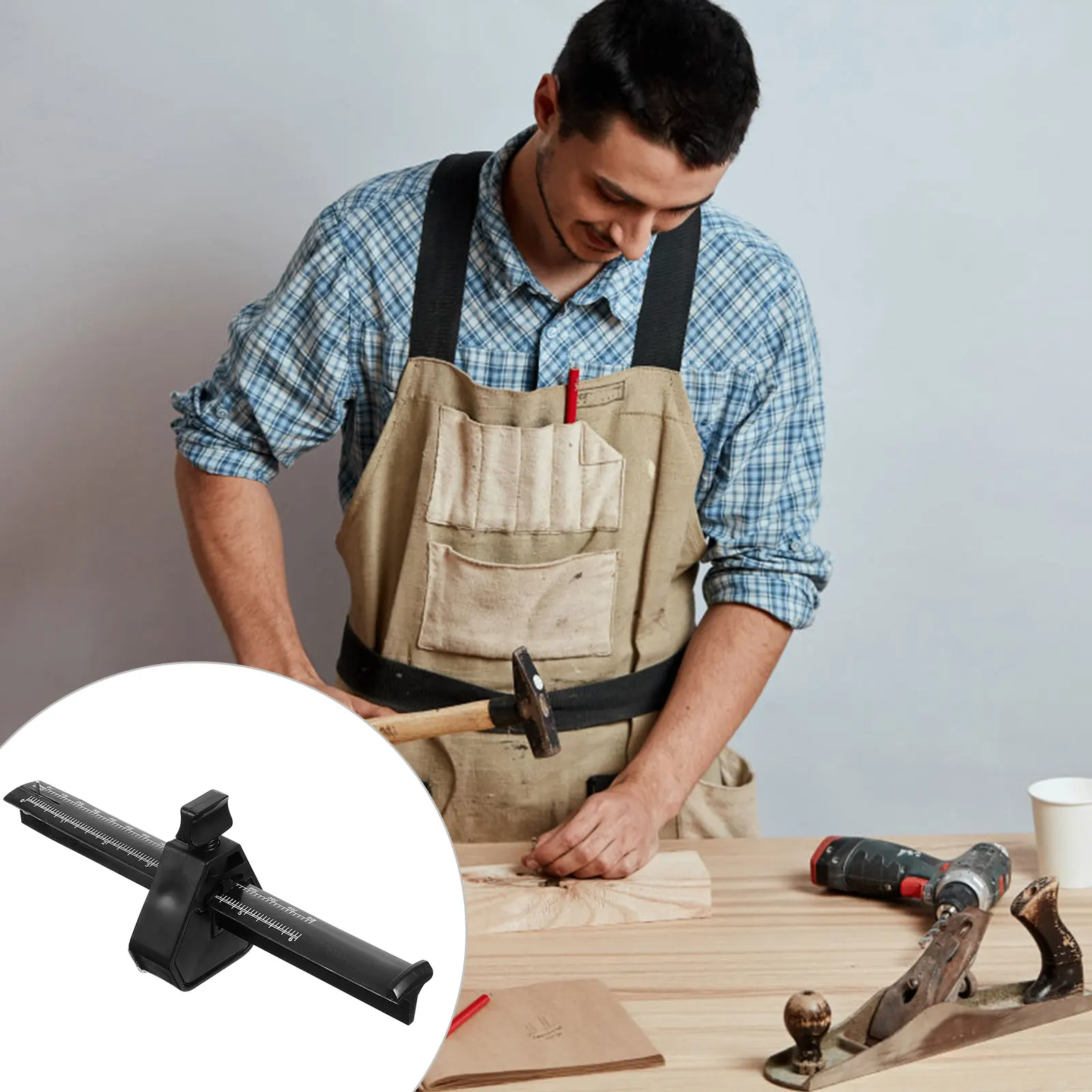 

Woodworking Marking Gauge Precision Tool Set For Softwood Hardwood Carpentry Measuring Supplies Manual Parallel Scriber Scale