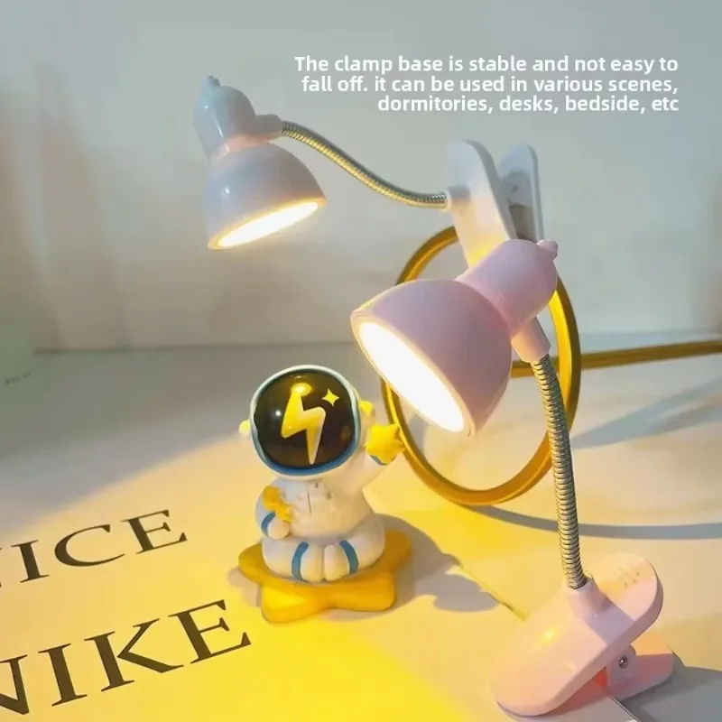 Lámpara de lectura portátil y respetuosa con los ojos, luz cálida y brillante con Clip y batería de larga duración para libros y escritorios, 1 ud.  