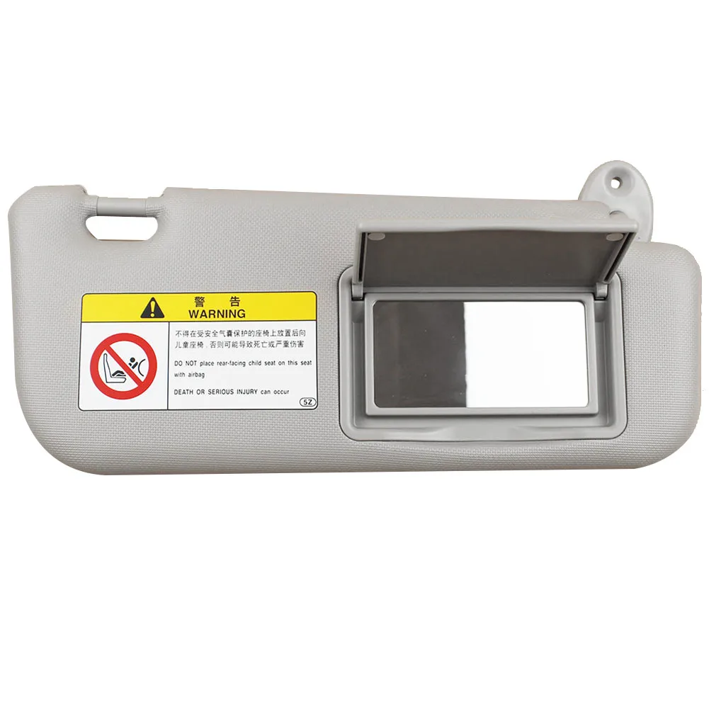 

A82E-Car Sun Visor For Toyota Corolla 2014 2015 2016 2017 74320-02B21 74310-02K91 With Mirror Auto Accessories Gray
