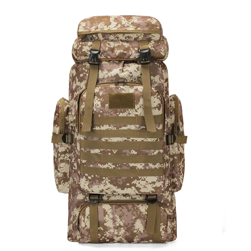 

80L Oxford Outdoor Backpack Camouflage Hiking Tactical Bag Mountaineering Bag Men's Camping Backpack