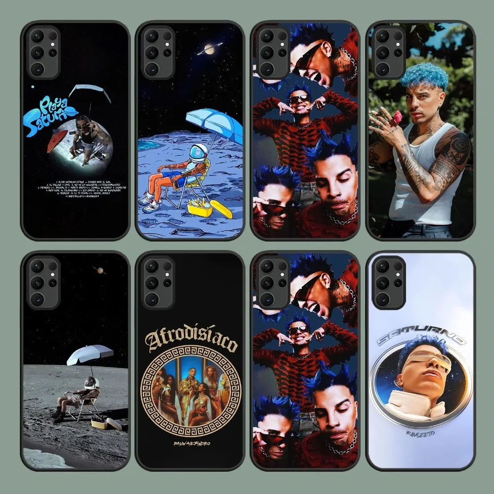 Rapper Rauw Alejandro Playa Saturno Phone Case For Samsung Galaxy S24 S22 S23 S30 Note 20 10 Plus Lite FE ULTRA Shell