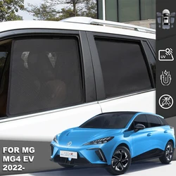 For MG 4 EV MG4 2022 2023 2024 Magnetic Car Sunshade Visor Front Windshield Curtain Rear Side Baby Window Sun Shade Shield