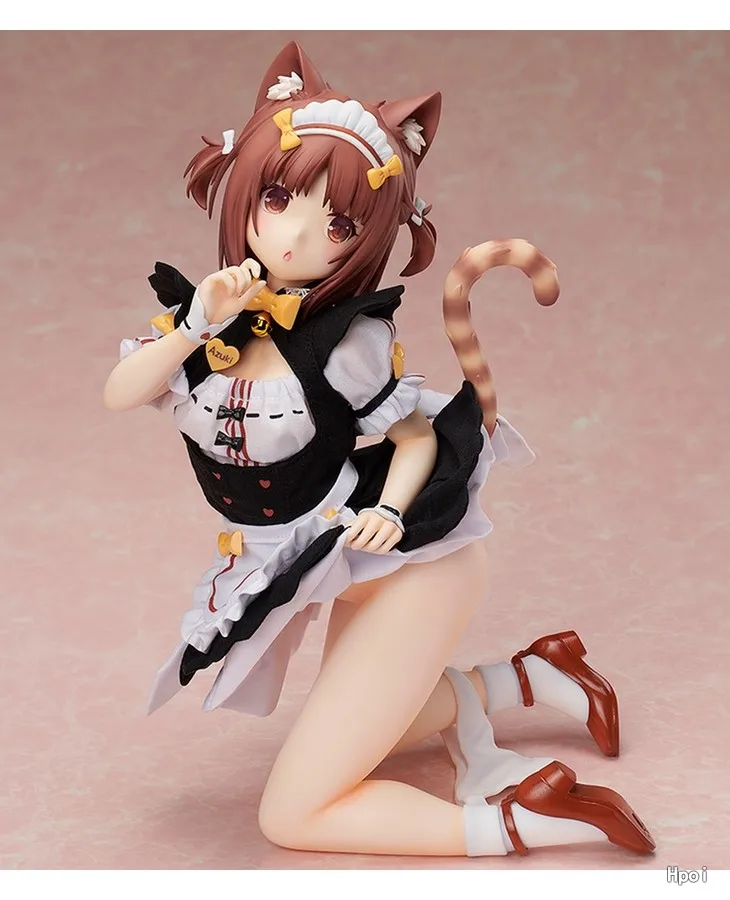Natywna oprawa oryginalna: NEKOPARA Azuki 1/4 Sexy girls Anime z PVC figurki zabawki Anime rysunek dorosła lalka Model prezenty