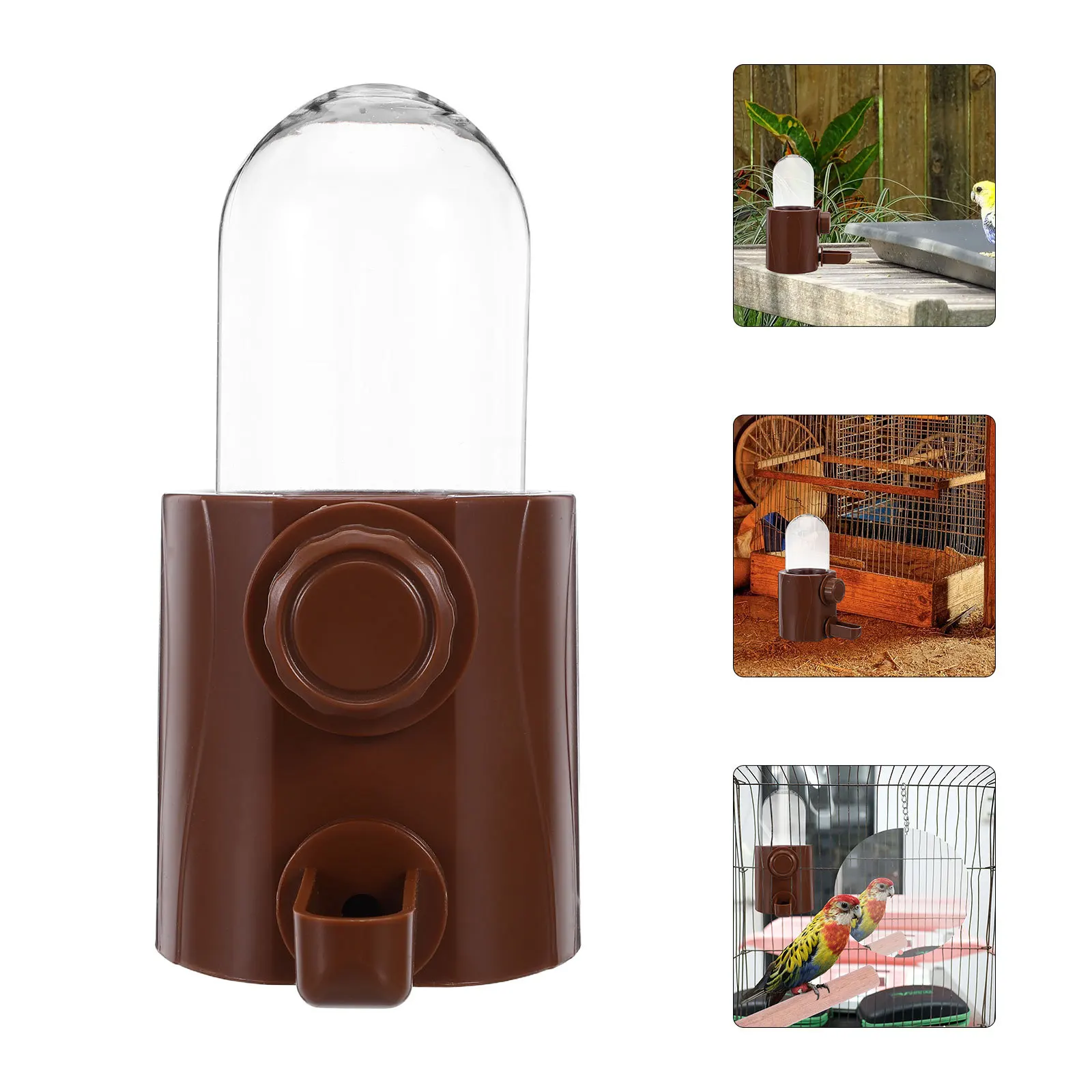 

Bird Cage Automatic Water Dispenser 250Ml Leakproof Silent Waterer for Parakeets Parrots Budgies Cockatiels Pet Bird Feeder