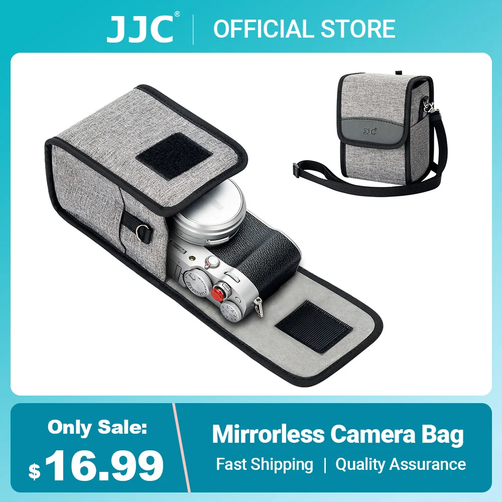 JJC Torba na aparat fotograficzny Etui na aparat Canon V1 M50 M5 M10 G1X Sony A6600 A6500 A6400 Nikon Z30 Z50 Fujifilm X100VI X100 X100T