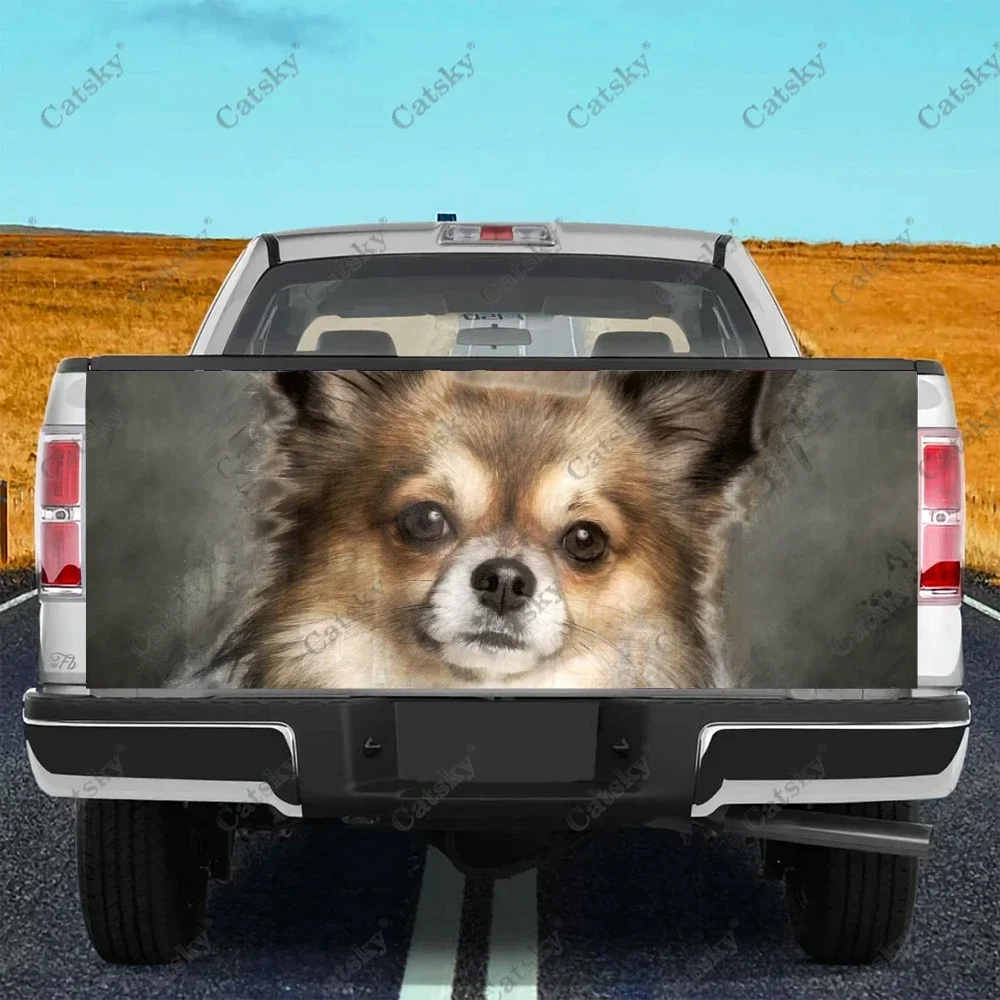 

chihuahua animal Car sticker truck tail vinyl wrap appearance modification package suitable for car truck stickers