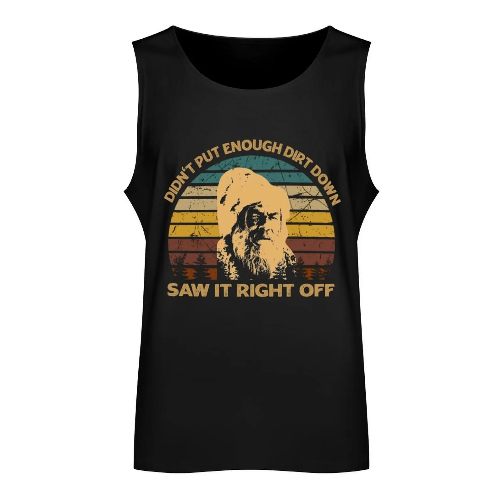 Vintage Jeremiah Arts Johnson Film - Didn't Put Enough Dirt Down Tank Top Male clothes T-shirts men t-shirt for men