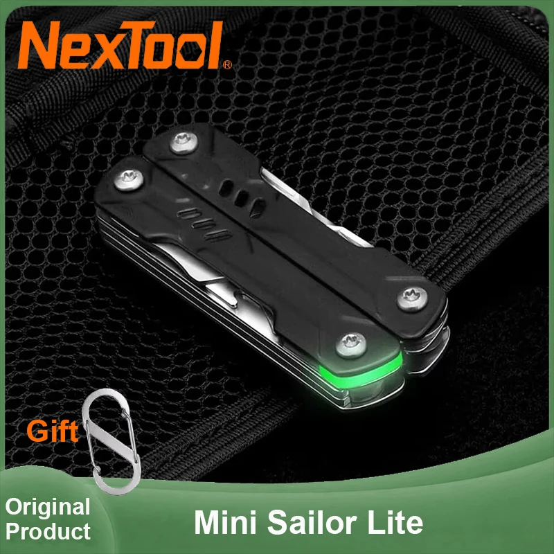 NexTool Mini Sailor Lite Multi-tool Pliers 9 In 1 Folding EDC Keychanin Multi Tool Scissors Screwdrivers TSA Approved for Travel