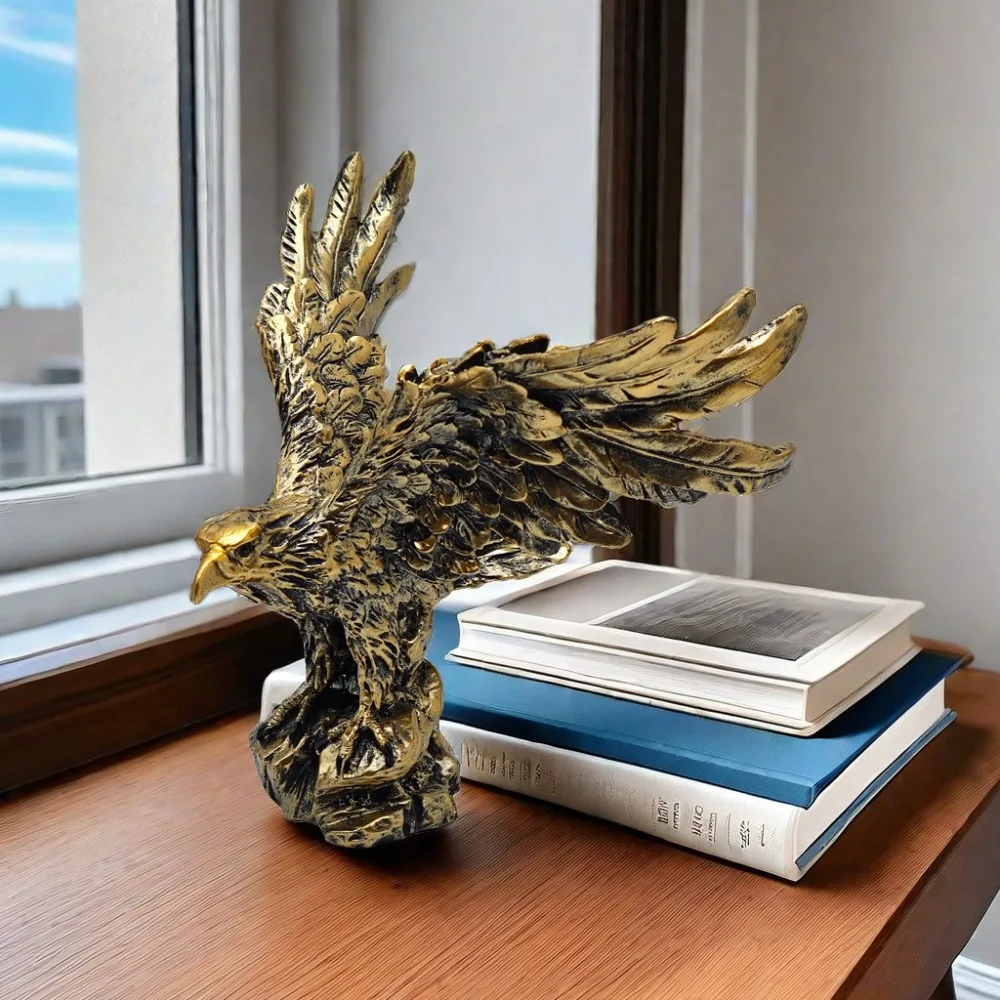 

Outstretched wings handmade ornaments lion head eagle resin jewelry family living room office