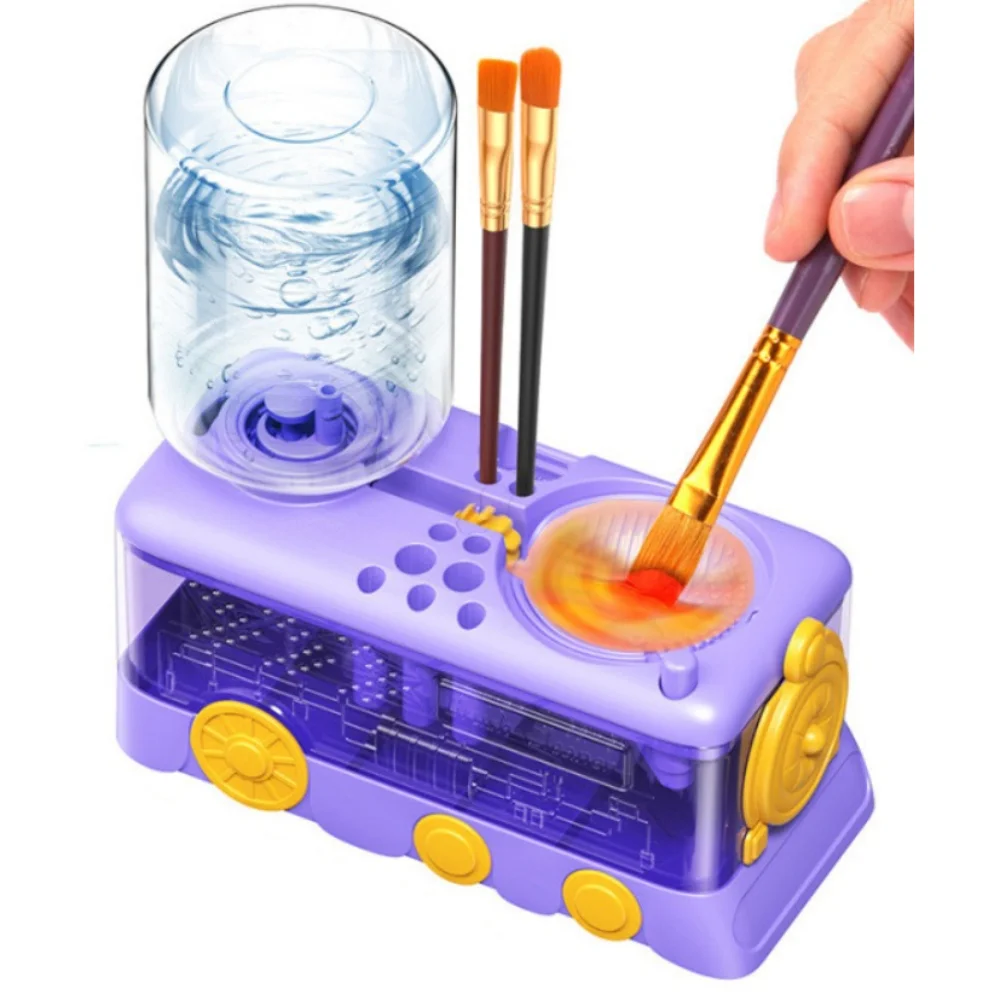 

Multifunctional Paint Brush Washer with Drain Button Automatic Water Circulation Cleaning Machine Paint Brush Clean Device