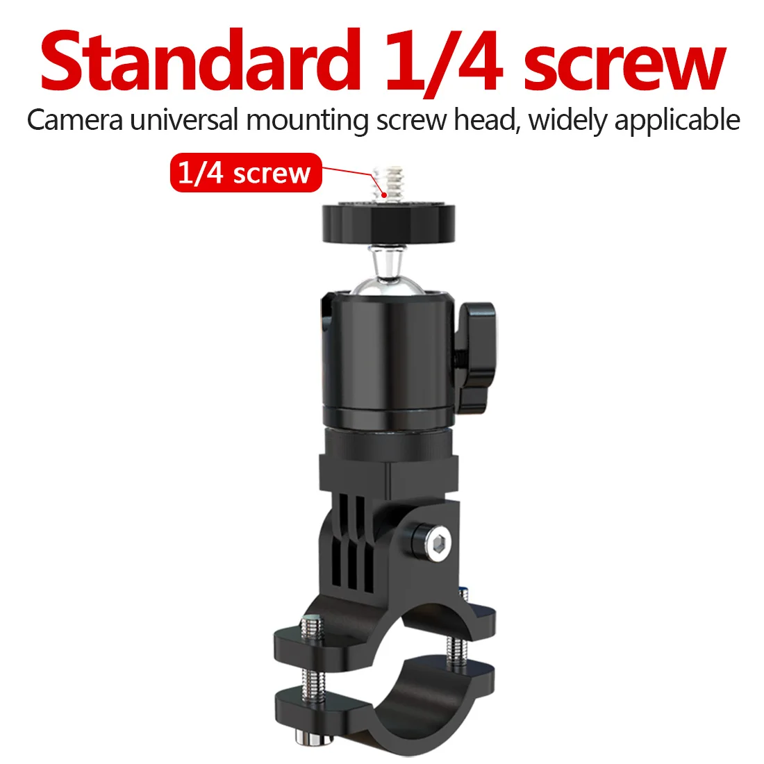 Metall Radfahren Bike Mount Motorrad Lenker Halter 1/4 Schraube für GoPro 10 9 8 für Insta360 ONE X X2 R kamera für DJI Action 2 – Detail 11