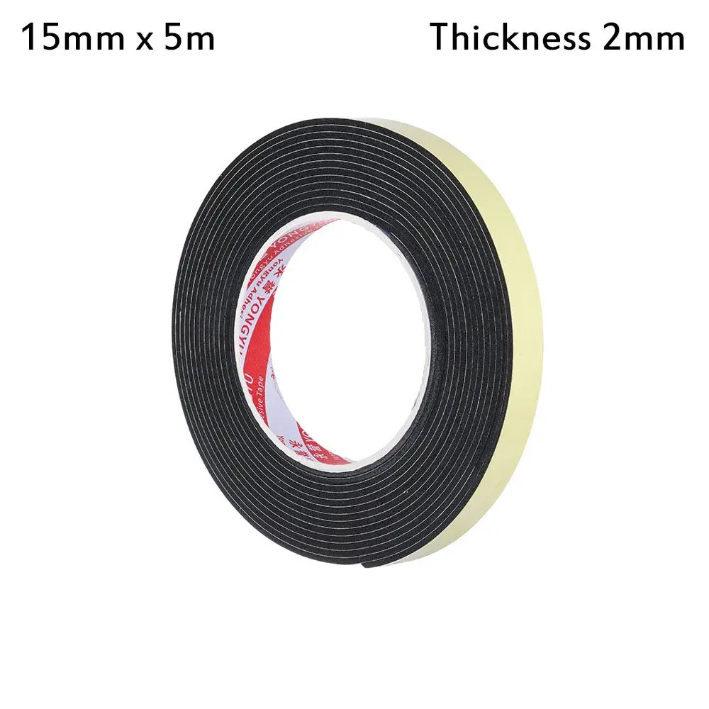 Kitchen Hardware Weather Stripping Sound insulation Waterproof Single Sided Adhesive Foam Sponge Rubber Strip Tape Seal Strip