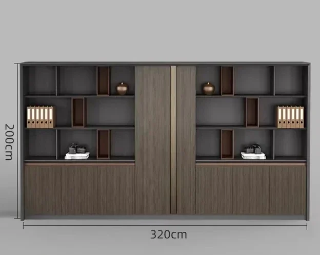 New Office Floor File  Data Cabinet Wooden Bookcase File Cbinet Storage Cabinet Background Cabinet