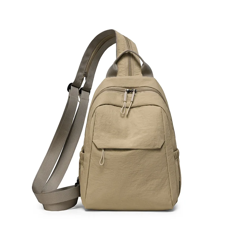 

Повседневный женский рюкзак, новая легкая сумка через плечо, большая вместительная студенческая школьная сумка, нейлоновый тканевый дорожный рюкзак, нагрудная сумка