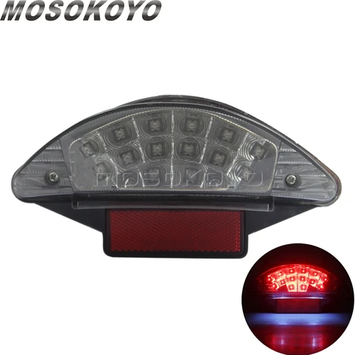Imagen 2 del producto Para BMW F650 F650GS F650ST F800S R1200GS Adventure R1200R luz trasera LED para motocicleta lámpara de freno LED luz trasera E4 e-mark