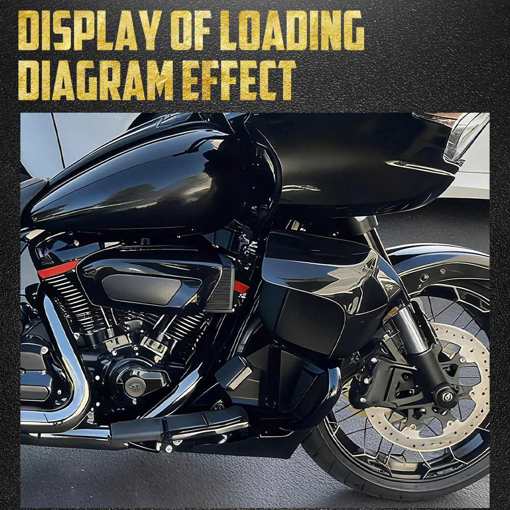 Motorcycle Fairing Lowers Kit W/ Engine Crash Bar Guard Mounting Bracket For Harley Touring CVO Road Glide 23-2025 FLHX 2024-UP