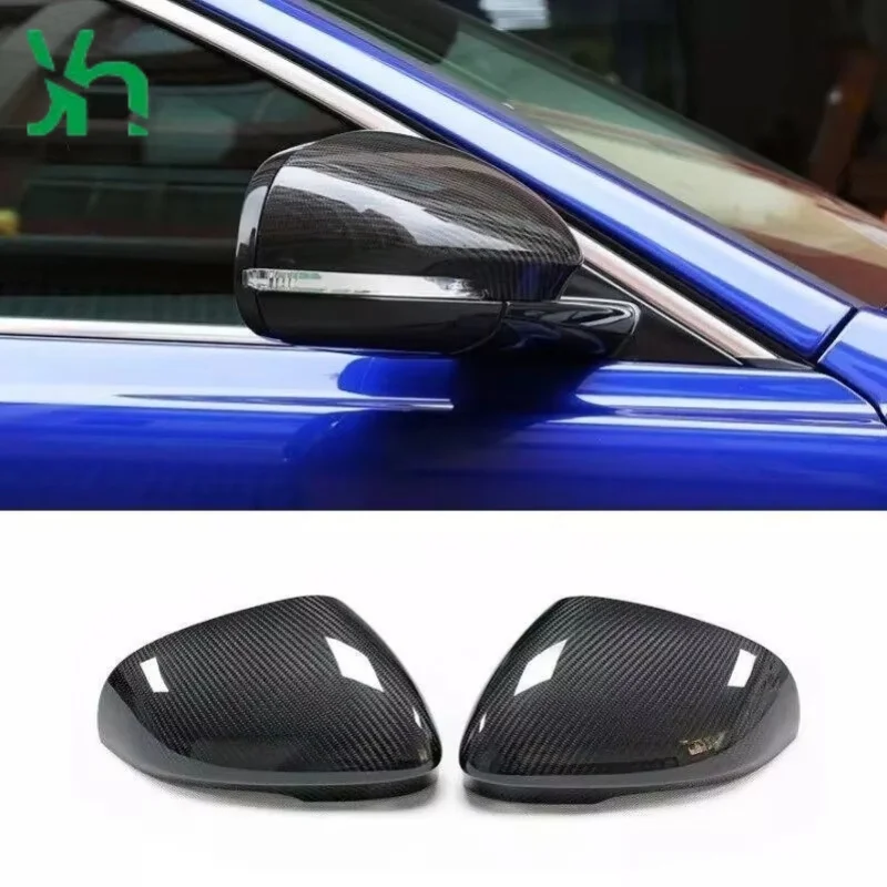 ل جاكوار XE XE LXF XFL XK XJL I-PACE غطاء الرؤية الخلفية ألياف الكربون غطاء الرؤية الجانبية استبدال الملحقات الخارجية