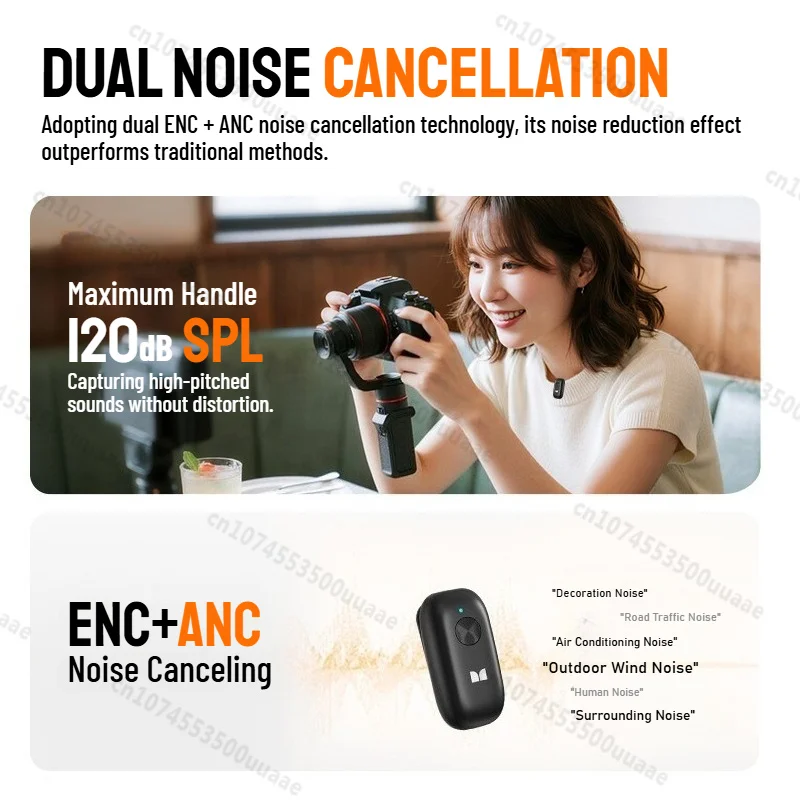 Bezprzewodowy mikrofon krawatowy Monster N10 PRO do iPhone 7-17 iOS/Android Type-C, do transmisji na żywo, nagrywania gier, wywiadów i vlogów