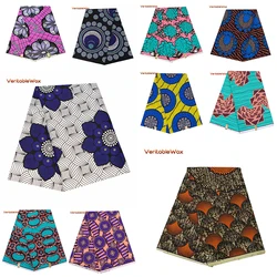 African Wax Printed Fabric Patchwork For Dress Sewing Crafts Material 100% Polyester Breathable Tissu High Quality A-14