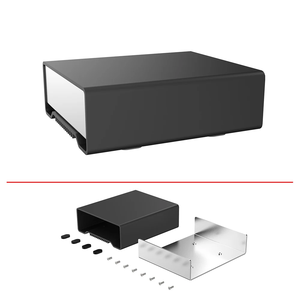 DIY Aluminum Enclosure Project Box Amplifier Instrument Control Housing Electronic Enclosure Case For PCB Board J36 120*46MM