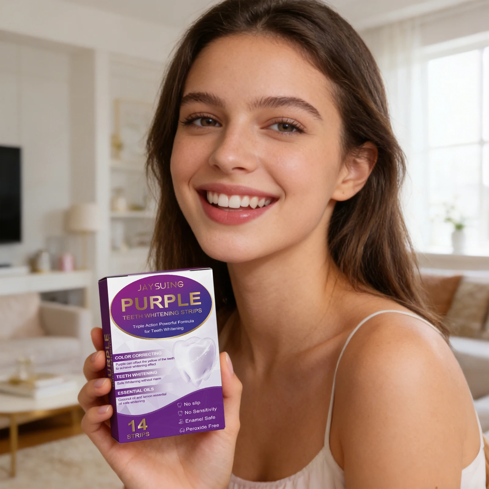 

Refresh Teeth Brighten Patch Fade Stains Brightening Teeth Surface Remove Plaque Freshen Breath Portable Oral Care Tooth Strips