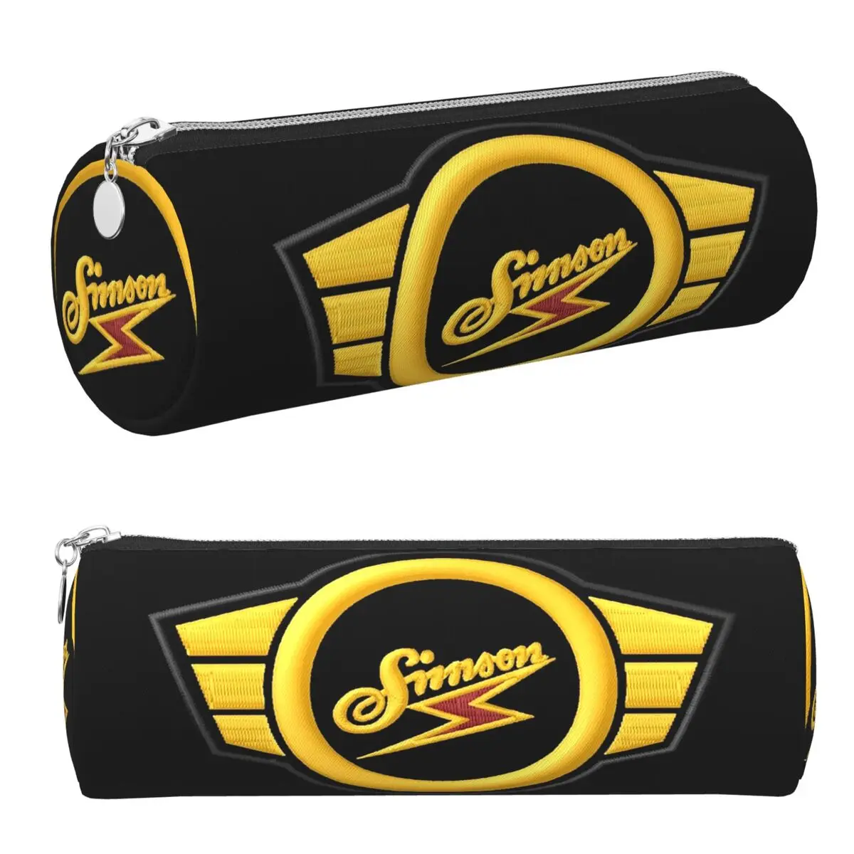 Motorcycle S-Simsons Pencil Case Pencil Pouch Cylinder Pen Box Pencil Bag for Kids School