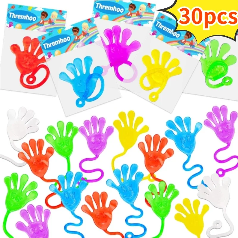 Funny Sticky Hands Stretchable Palm Kids Novelty Toy Birthday Party Favors Guests Gift Goodie Pinata Filler Christmas