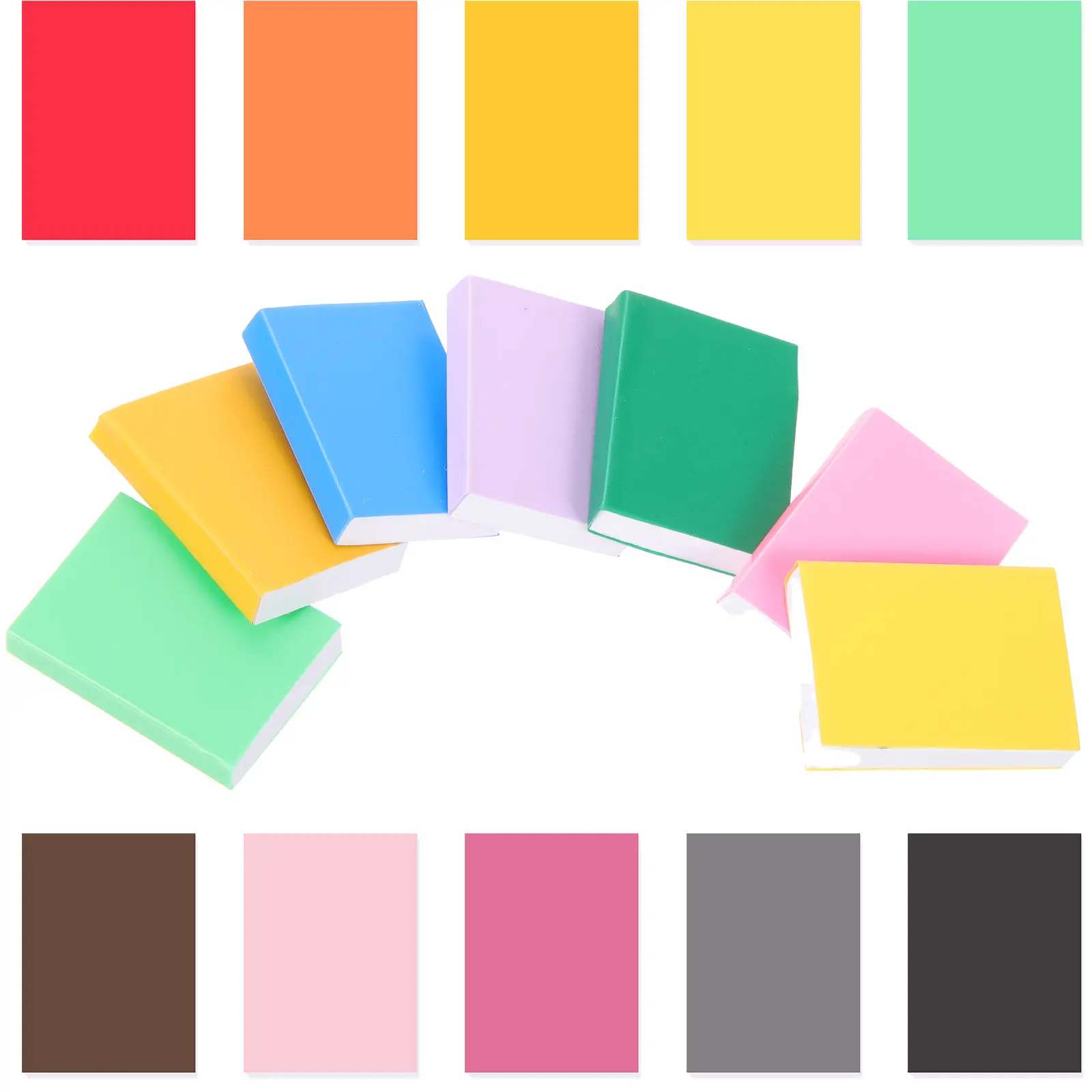 

Набор из 20 миниатюрных цветных книг для декора мини-домиков, аксессуары для ролевых игр, реквизит для детских сцен в микродомиках