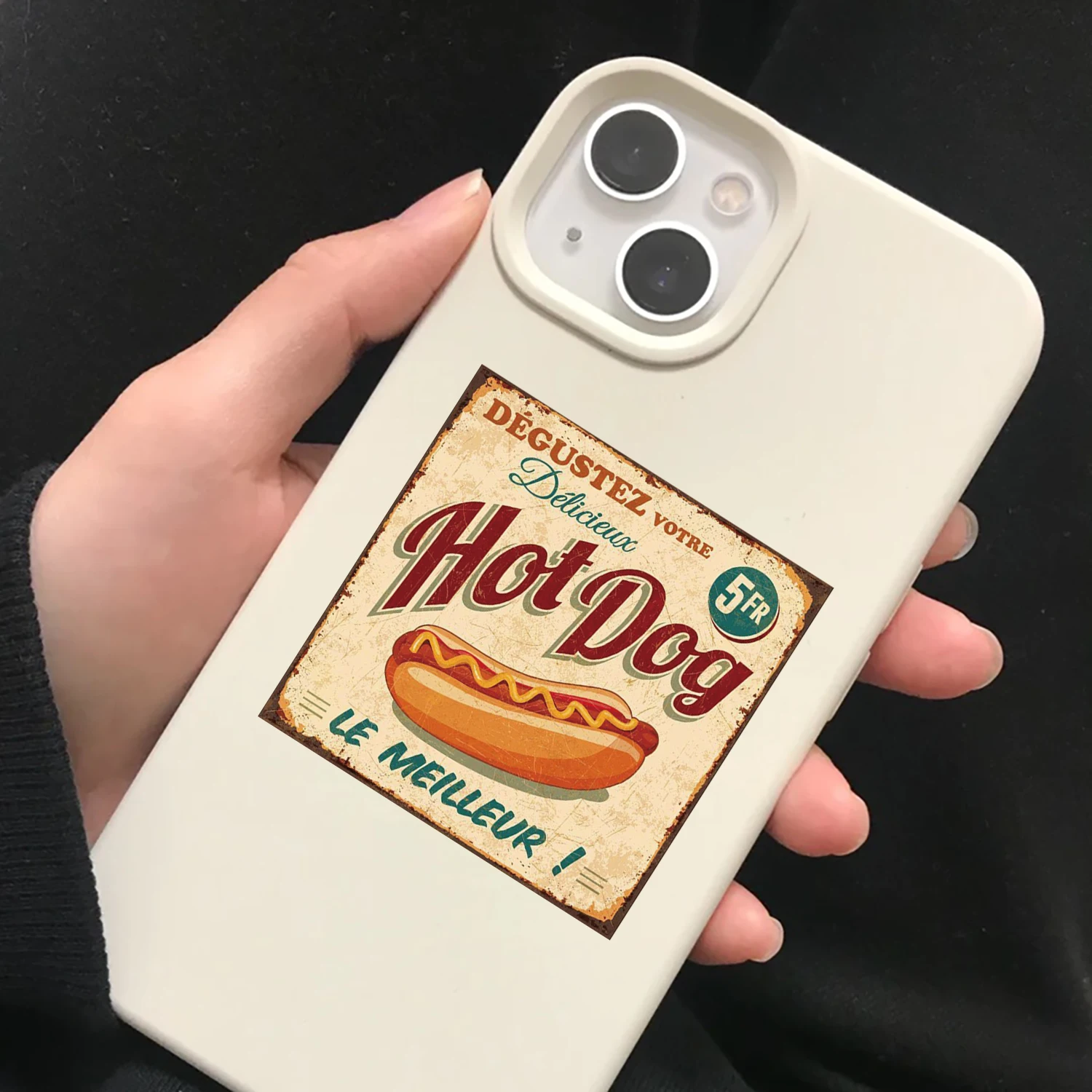 50 stuks Retro voedselstickers coole anime stickers notebook DIY decoratiestickers waterdicht en duurzaam festival primair cadeau