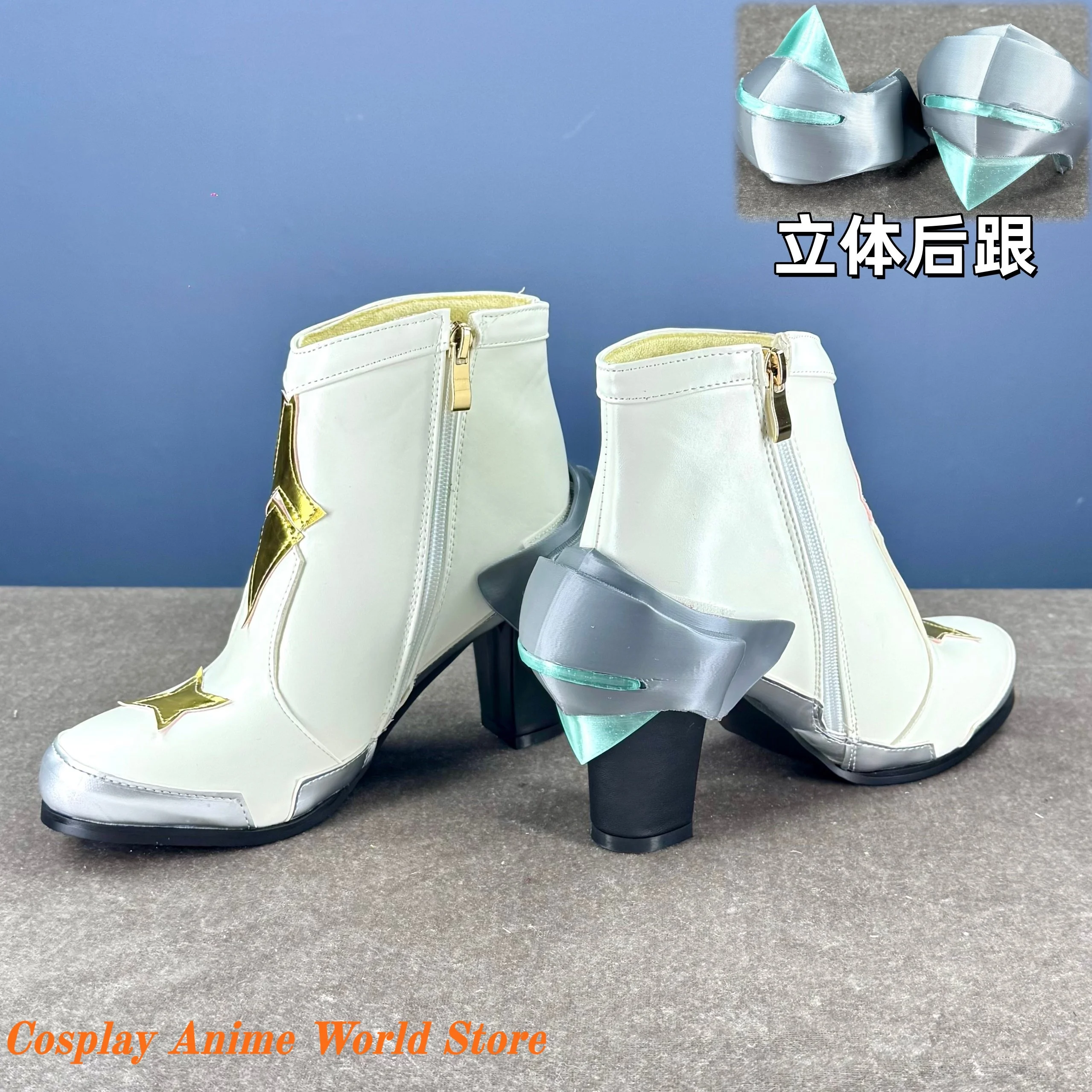 

In stock Aemeath Cosplay Shoes Prop shoes Kurogame Wuthering Waves Halloween Party Women Girl Role Play Shoes