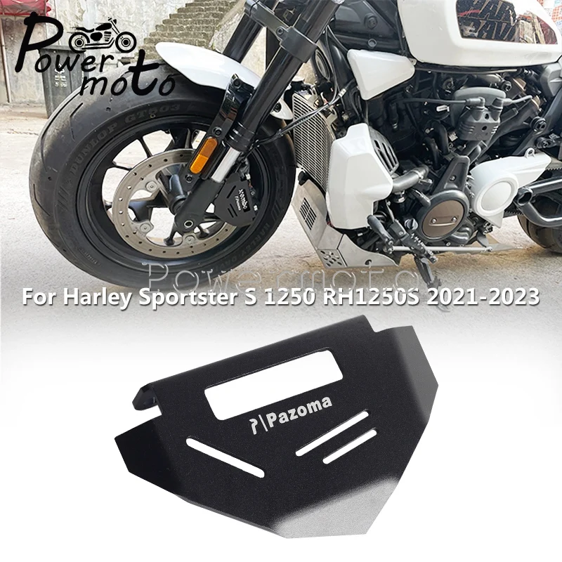 

2023 Motorcycle Aluminium Front Disc Rotor Brake Caliper Cover Inser Gaurd For Harley Sportster S 1250 RH1250S 2021-later Black