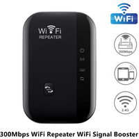 WiFi Repeater 300Mbps WiFi Extender Amplifier WiFi Signal Booster 802.11N Long Range Wireless Wi-Fi Repeater Access Point