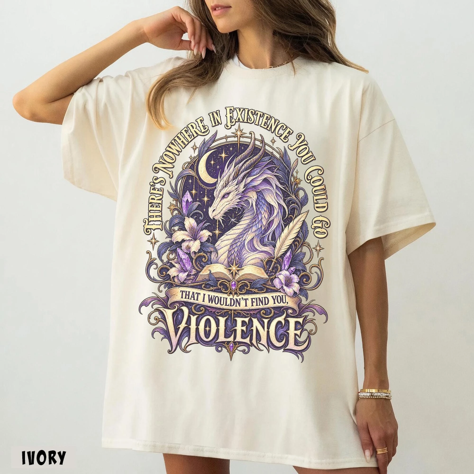 Wherever in Existence Shirt Fourth Wing T-shirt Xaden Riorson  Violet Sorrengail Printed Pattern T-shirt Women's Daily T-shirt
