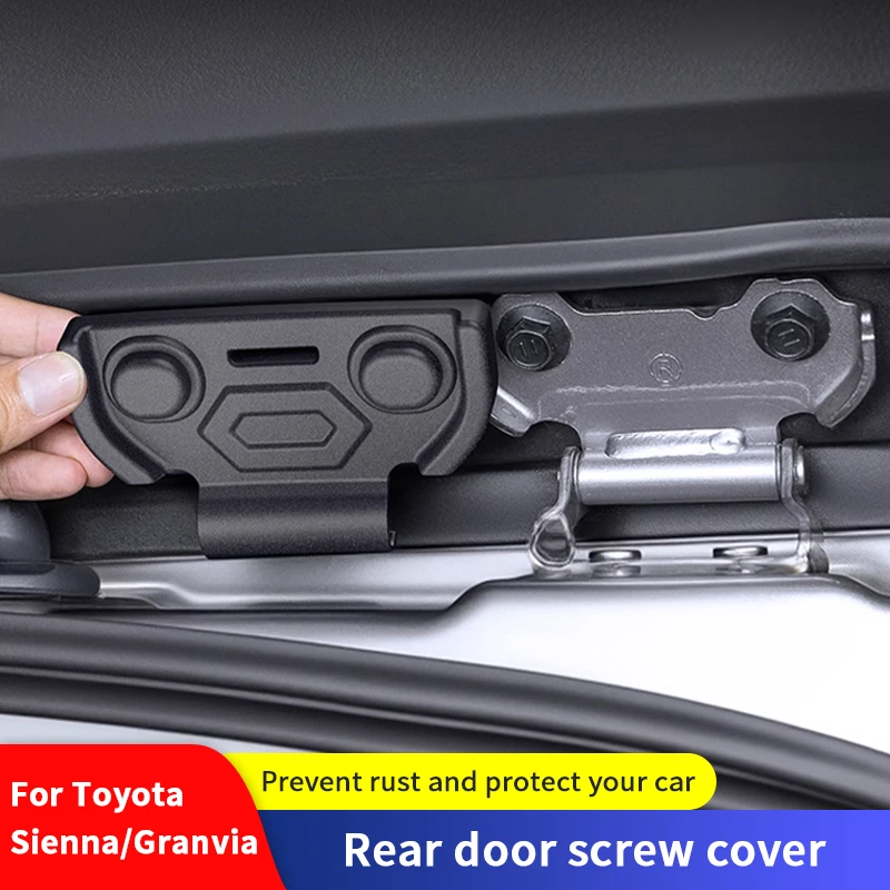 QHCP Tailgate Screw Cap ABS Trunk Rear Tail Gate Screw Cover Tailgate Link Protective Trim For Toyota Sienna Granvia Accessories