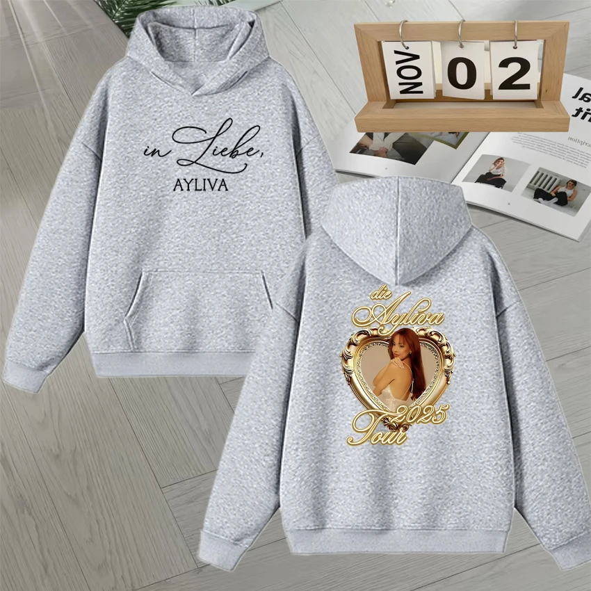 Haute qualité Die Ayliva Album Tour 2025 sweat à capuche graphique hommes femmes automne hiver surdimensionné Streetwear polaire à manches longues pulls