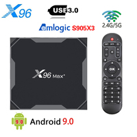 X96 Max Plus Smart TV Box Android 9 4G 32G 64G Amlogic S905X3 Quad Core 2.4G/5G Wifi 4K TVBOX X96Max Media Player Set Top Box