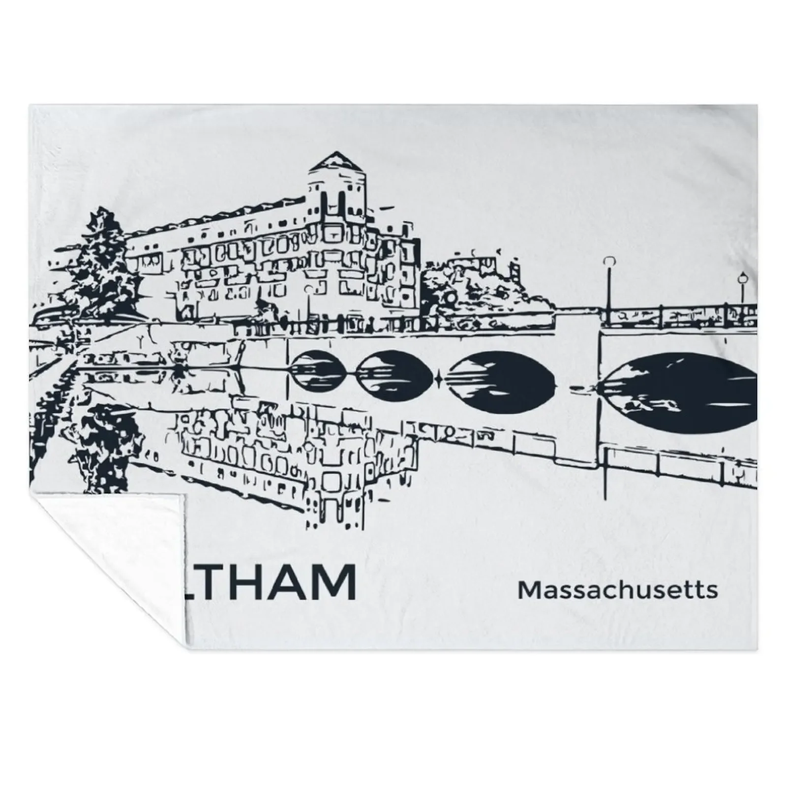 

Waltham Massachusetts Throw Blanket Furrys Shaggy Warm Quilt Blankets
